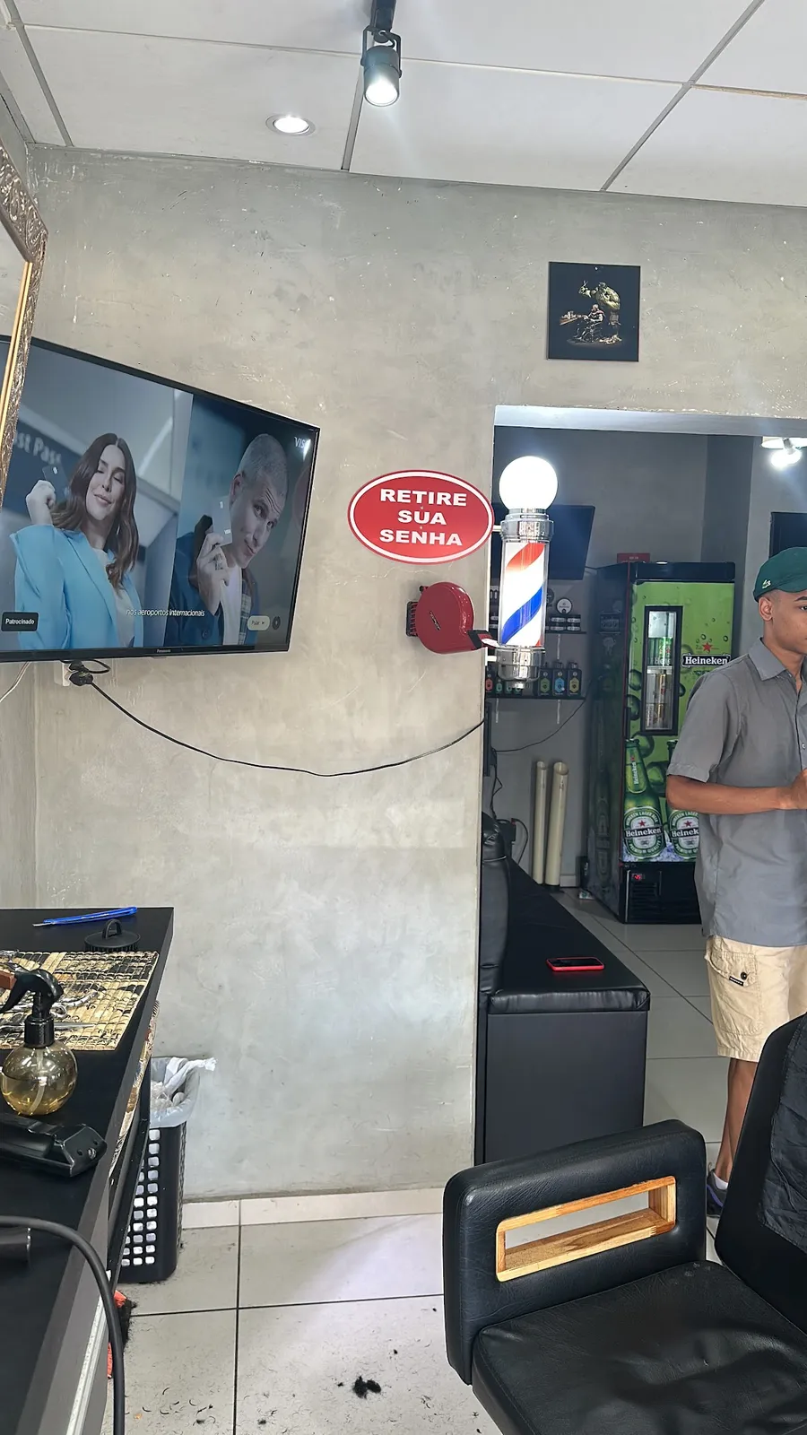Corte masculino finalizado na Wilker Barbearia